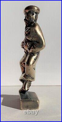 Oppenheim (20th Century)Very Rare Beautiful Judaica Bronze Brass Small Sculpture