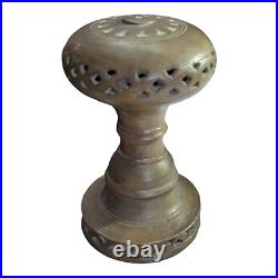 Original 1850's Old Antique Vintage Very Rare Brass Footrest / Diya, Collectible