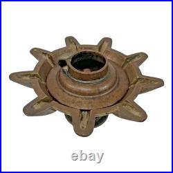 Original 1850's Old Antique Vintage Very Rare Brass Oil Lamp / Diya, Collectible