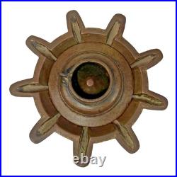 Original 1850's Old Antique Vintage Very Rare Brass Oil Lamp / Diya, Collectible