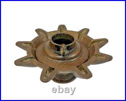 Original 1850's Old Antique Vintage Very Rare Brass Oil Lamp / Diya, Collectible