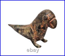 Original 1850's Old Vintage Antique Brass Fine Bird Very Rare Statue / Figure