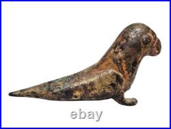 Original 1850's Old Vintage Antique Brass Fine Bird Very Rare Statue / Figure