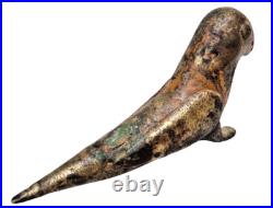 Original 1850's Old Vintage Antique Brass Fine Bird Very Rare Statue / Figure