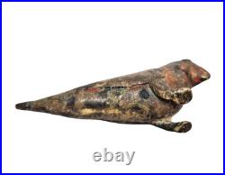 Original 1850's Old Vintage Antique Brass Fine Bird Very Rare Statue / Figure