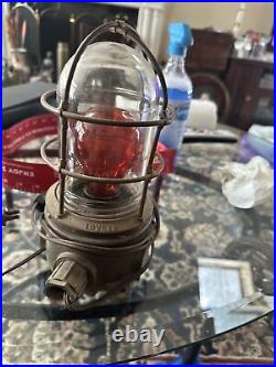 Original Aluminium and brass (Lovell) Passage Light VERY RARE&OLD Ship Maritime