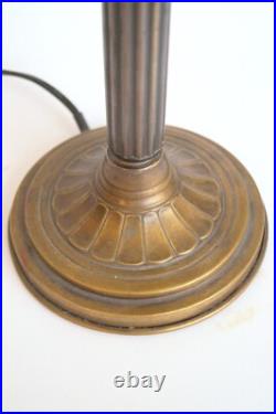Original Art Nouveau Table Lamp KASTANIENALLEE Very Rare Glass 1910 Original Art Nouveau Table Lamp KASTANIENALLEE Very Rare Glass 1910