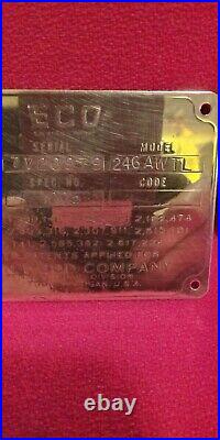 Original Brass Eco Air Meter ID Tag 246 AWTL ID & Latch TagVery Rare