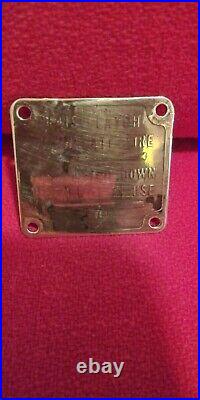 Original Brass Eco Air Meter ID Tag 246 AWTL ID & Latch TagVery Rare