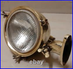 Original Brass Oval Shape Fox Light 1 Pc. (very Rare)