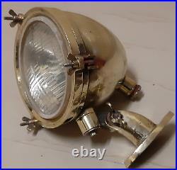 Original Brass Oval Shape Fox Light 1 Pc. (very Rare)