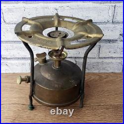 Original NUTAN No. 1 Collectible Vintage Very Rare Antique Kerosene Brass Stove