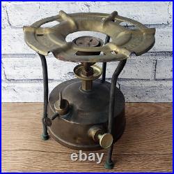 Original NUTAN No. 1 Collectible Vintage Very Rare Antique Kerosene Brass Stove