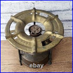 Original NUTAN No. 1 Collectible Vintage Very Rare Antique Kerosene Brass Stove