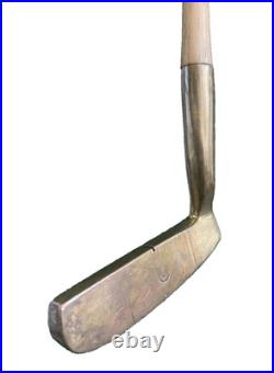 Otey Crisman 22H Brass Napa Blade Putter Selma ALA Hickory 35 RH Very Rare Club