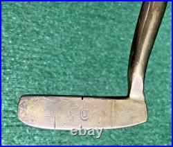 Otey Crisman 22H Brass Napa Blade Putter Selma ALA Hickory 35 RH Very Rare Club