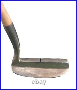 Otey Crisman 22H Brass Napa Blade RH Putter Selma ALA Hickory 35 Very Rare Club
