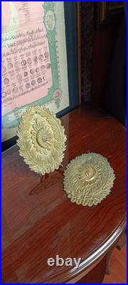 Ottoman Turkish Turkey Military Brass Plaque Very Rare Item Look Details Lot 11