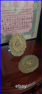 Ottoman Turkish Turkey Military Brass Plaque Very Rare Item Look Details Lot 11