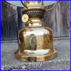 PALMER/PALMER'S FAMOUS VERY RARE ANTIQUE  Brass Table lamp UNUSED