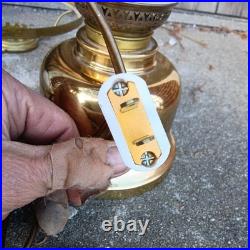 PALMER/PALMER'S FAMOUS VERY RARE ANTIQUE  Brass Table lamp UNUSED