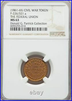 PCWT Fuld 226/321b R-8 NGC MS-63 The Federal Union / Army & Navy VERY RARE