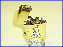 PERFECTO Semi-Automatic Imperator Brass Petrol Wick Lighter Briquet -very Rare