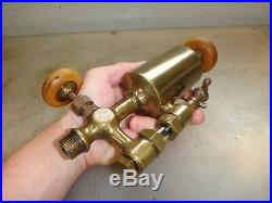 POWELL MIDDY 1/2 PINT BRASS OILER for Old Gas or Steam Engine Very Nice! RARE