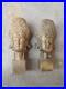 Pair-Antique-Oriental-Stamp-in-bronze-with-Princess-head-motif-Very-Rare-Asia-01-wd
