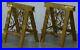 Pair-Or-Very-Rare-Original-Victorian-Folding-Brass-Coffin-Trestle-Bases-Table-01-mq