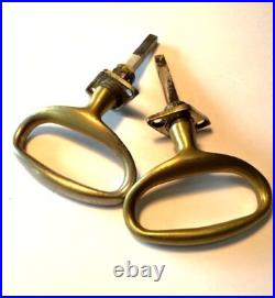 Pair of Brass Bale door handles Model T Ford closed cars. Very rare parts
