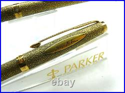 Parker 180 Employee Retirement Fountain Pen -ballpoint Set Very Rare