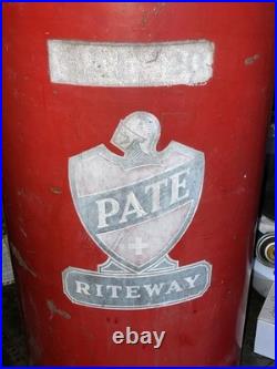 Pate Motor Oil Vtg Shop Container 1930s 40s Very Rare 15 Gallon Brass Milwaukee
