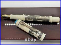 Paul Rossi No. 9 Cleopatra Sterling Overlay Very Rare Fountain Pen