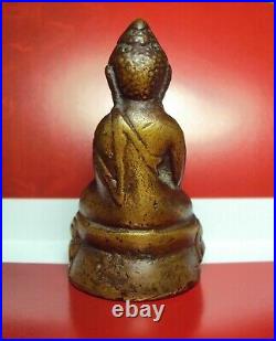 Phra Kring Small Buddha Brass Status Very Rare