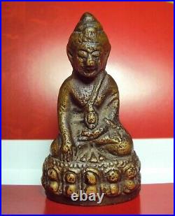 Phra Kring Small Buddha Brass Status Very Rare