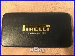Pirelli Motor Sports Brass Belt Buckle Salvador Dali Very Rare with Case