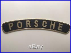 Porsche dealer sign solid brass vintage very rare stunning