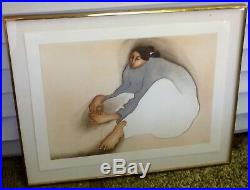 R C GORMAN Very rare Etching Onawa 121/160 Hand signed 1981 Solid Brass Frame