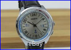 RAKETA Antarctic 24 hours VERY Rare Mechanical Men's Wristwatch polar 2623H NAVY