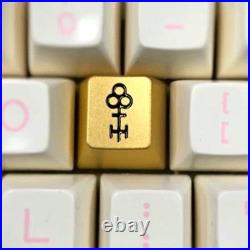 RAMA WORKS x Keycult R1 Artisan Brass Metal Keycap Black Infill Mint Very Rare