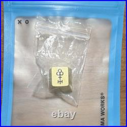 RAMA WORKS x Keycult R1 Artisan Brass Metal Keycap Black Infill Mint Very Rare