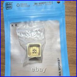 RAMA WORKS x Keycult R1 Artisan Brass Metal Keycap Black Infill Mint Very Rare