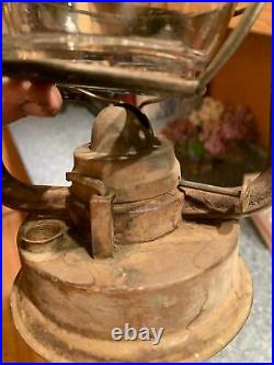 RARE 1880s CT Ham No. 00 Brass Lantern With Ct Ham Gem Globe Very Scarce