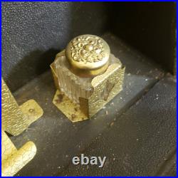 RARE Antique 1800s Velvet & Brass Victorian Photo Album with 12 VERY OLD Photos