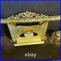 RARE Antique 1800s Velvet & Brass Victorian Photo Album with 12 VERY OLD Photos