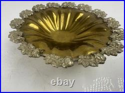 RARE Antique Detailed Vintage Italian Brass Trinket Dish- Very Unique