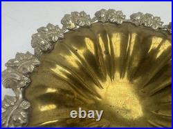 RARE Antique Detailed Vintage Italian Brass Trinket Dish- Very Unique
