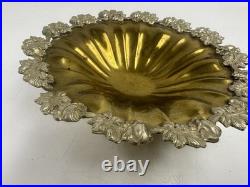 RARE Antique Detailed Vintage Italian Brass Trinket Dish- Very Unique