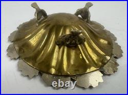 RARE Antique Detailed Vintage Italian Brass Trinket Dish- Very Unique